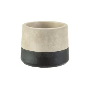 Sass & Belle Mini Black Dip Cement Planter