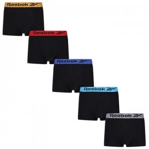 Reebok Jenkins 5 Pack Trunks - Black/Multi