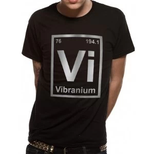 Marvel Comics - Vibranium Unisex X-Large T-Shirt - Black