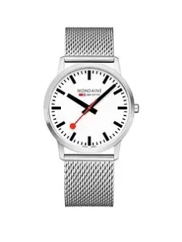 Mondaine Simply Elegant 40 Mm Stainless Steel Unisex Watch