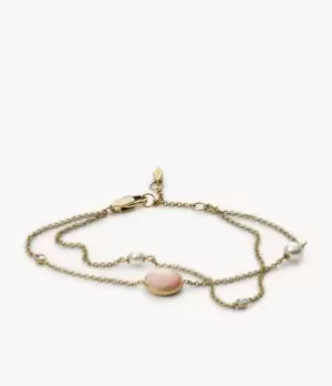 Fossil Women Sutton Pink Mother-of-Pearl Multi-Strand Bracelet