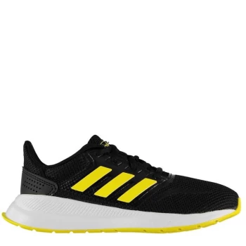 adidas Falcon Childrens Trainers - Blk/Yellow/Wht