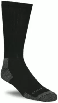 Carhartt All Season Cotton Crew Work Socks (3 Pack), Black Size M black, Size M