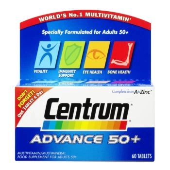 Centrum Advance 50 Plus Multivitamin Tablets - (60 Tablets)