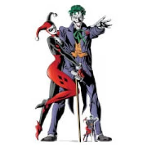 Harley Quinn and The Joker Classic Comic Couple Double Life Size Cut-Out