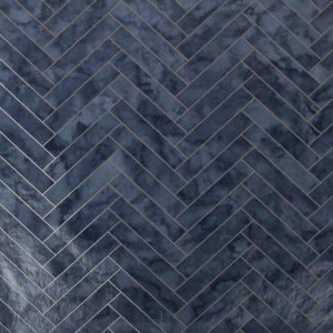 Contour Antbac Marble Chevron Tile Navy Wallpaper Paper