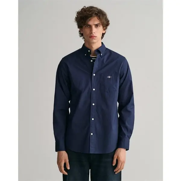 Gant Regular Fit Poplin Shirt - Blue S