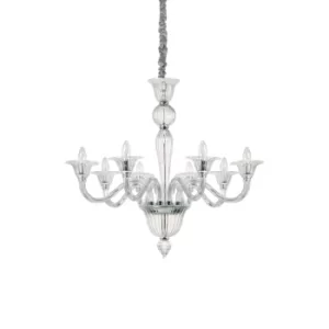 Brigitta 8 Light Pendant Light Trasparent, E14