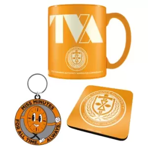 Loki Time Variance Authority Mug Set (One Size) (Orange/White)