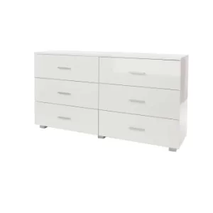 Lido 6 Drawer Chest, white