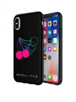 Kendall Kylie Protective Printed Case for iPhone X Cherries Matte BlackPink FoilMulti Foil One Colour Women