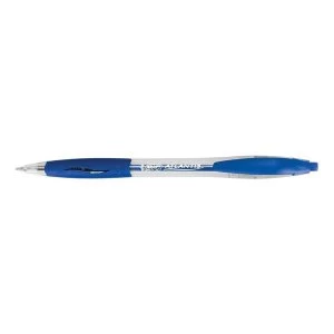 Bic Atlantis Retractable Ballpoint Pen 1.0mm Blue - Pack of 12 Pens