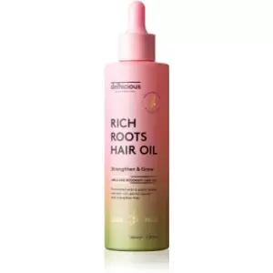 delhicious RICH ROOTS AMLA & ROSEMARY HAIR OIL moisturising and soothing oil for dry and itchy scalp 100ml