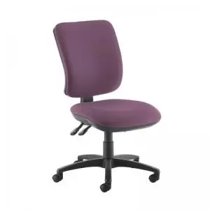 Senza high back operator chair with no arms - Bridgetown Purple