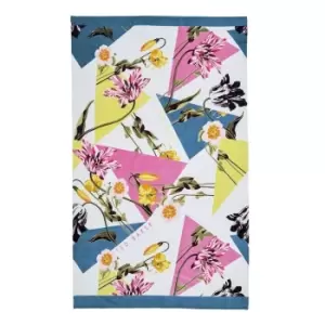 Ted Baker Spliced Botanical Cotton Beach Towel - Multi