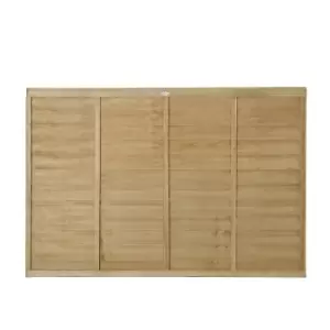 6ft x 4ft (1.83m x 1.22m) Pressure Treated Superlap Fence Panel - Pack of 3 (Home Delivery)