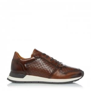 Dune London Torin Embossed Weave Runners - Tan