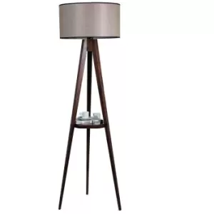 Cristal Model 1 Deco Beige Wooden Floor Lamp 1xE27