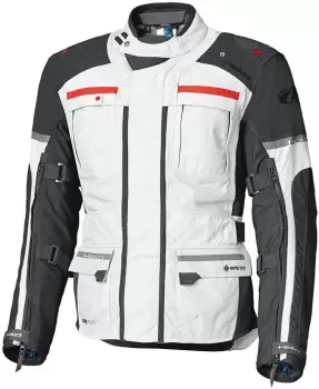 Held Carese Evo GTX Motorcycle Textile Jacket, grey-red, Size L, grey-red, Size L