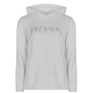 Boss Embellished Fleece Hoodie - White