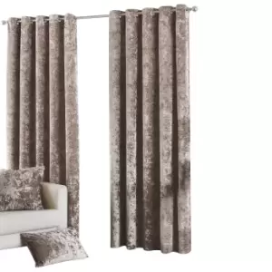 Riva Paoletti Verona Eyelet Curtains (46 x 54in) (Oyster)