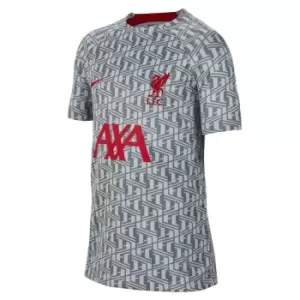 Nike Liverpool Pre Match Shirt Juniors - Grey