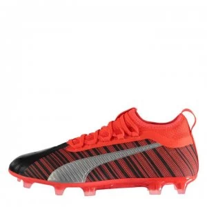 Puma One 5.2 FG Football Boots - Black/NrgyRed