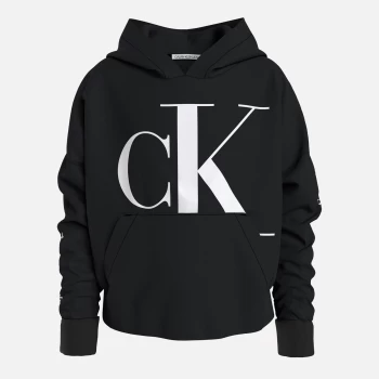 Calvin Klein Girls Mini Monogram Ck Hoodie - Black - 8 Years