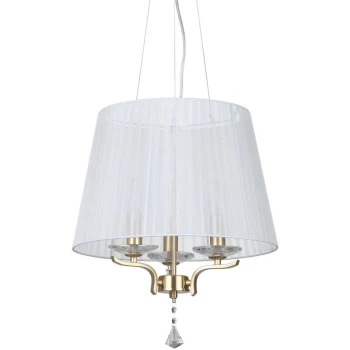 Ideal Lux Lighting - Ideal Lux Pegaso - 3 Light Multi Arm Ceiling Pendant Light Satin Brass