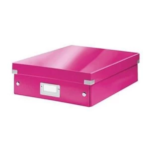 Leitz Click and Store Medium Organiser Box Pink