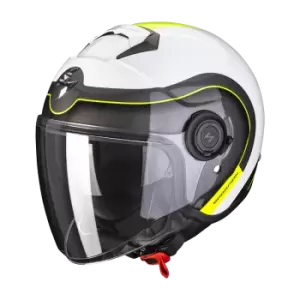 Scorpion Exo-City Roll Pearl White-Neon Yellow XS