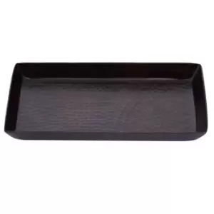 Interiors By Ph Hammered Aluminium Tray - Dark Bronze