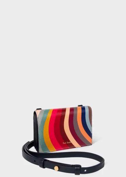 Paul Smith 'Swirl' Leather Purse With Strap