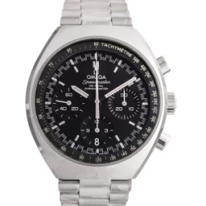 Speedmaster Mark II Co-Axial Chronograph 42.4x46.2mm Automatic Black Dial Steel Mens Watch