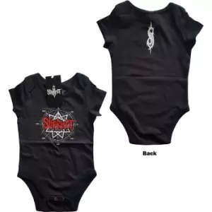 Slipknot - Star Logo Kids 24 Months Baby Grow - Black