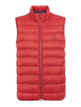 Mens Barbour Ashkam Gilet Red