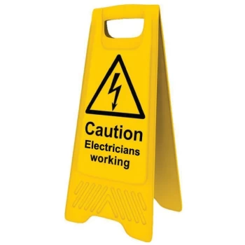 Electricians Working A-Frame Caution Sign - 300 X 620MM - Sitesafe