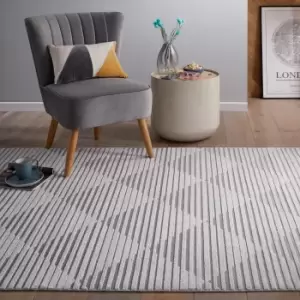 Jazz Geometric Indoor Outdoor Rug Jazz Silver