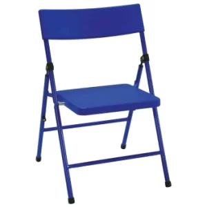 Kids Pinch Free Folding Chair Set of 4, Blue