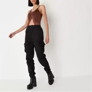 Missguided Tall Basic Cargo Trousers - Black