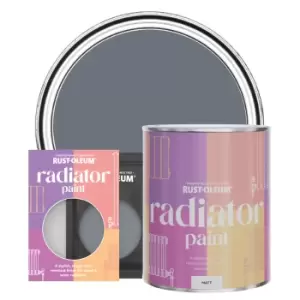 Rust-Oleum Radiator Paint, Matt Finish - Marine Grey - 750ml