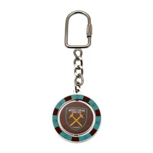 West Ham United FC Spinner Keyring