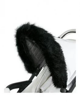 My Babiie My Babiie Luxurious Faux Fur Pram Hood Trim, White