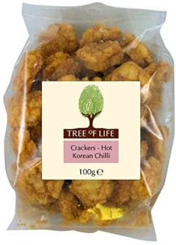 Tree of Life Crackers - Hot Korean Chilli - 100g x 6