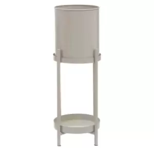 Interiors by PH Asher Two Tier Grey Plant Stand