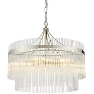 Endon - Marietta 5 Light Multi Arm Lamp Ceiling Pendant Bright Nickel