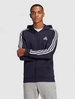 Adidas Adidas 3-Stripe Fleece Full Zip Hoody