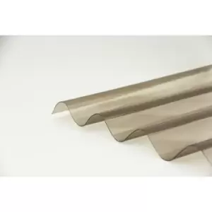 PVC Corrugated Sheet Bronze 2m x 950mm x 0.8mm