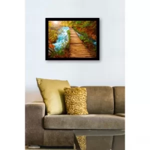 SC1078 Multicolor Decorative Framed MDF Painting