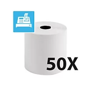 Exacompta Receipt Rolls 44829E White 80 x 75 x 12mm Pack of 50